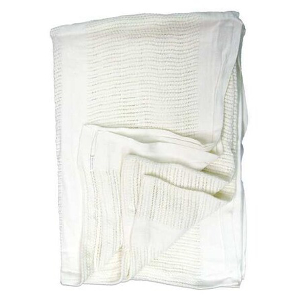 R & R Textile Bedspread, White, Thermal, 96" L, 74" W, Twin X51200