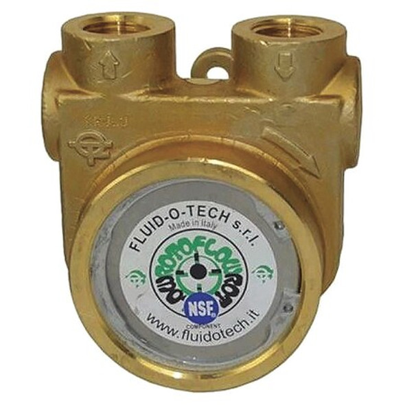 Fluid-O-Tech Rotary Vane Pump,Low Lead Brass,1.6 gpm PB0301TNANN0000