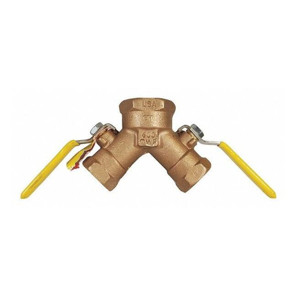 Dixon Manual 3-Way Ball Valve,1 1/4",Bronze BBV125DW