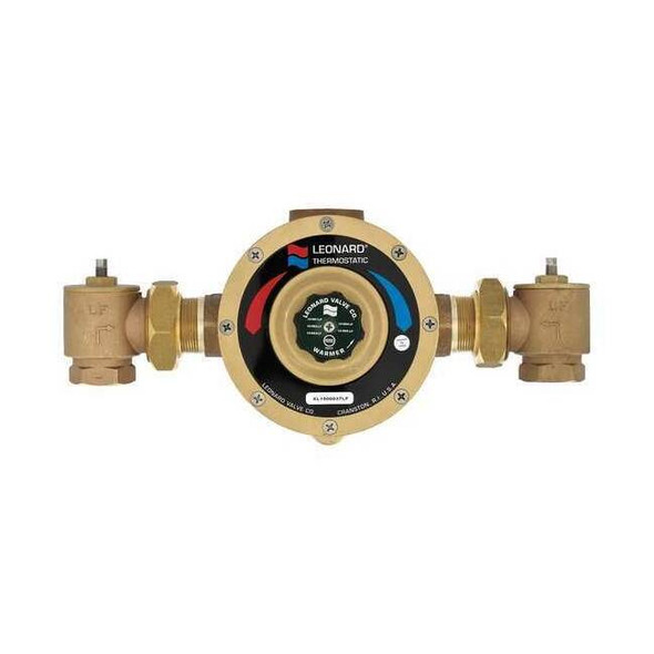 Leonard Valve Mixing Valve,Lead Free Bronze,97 gpm LV-984-LF-RF