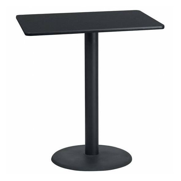 Rectangle Laminate Table Top, 30" W, 42" L, 43.125" H, Laminate Top, Wood Grain