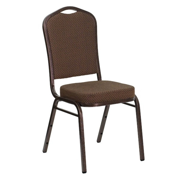 Flash Furniture Brown Fabric Banquet Chair,PK4 4-FD-C01-COPPER-008-T-02-GG