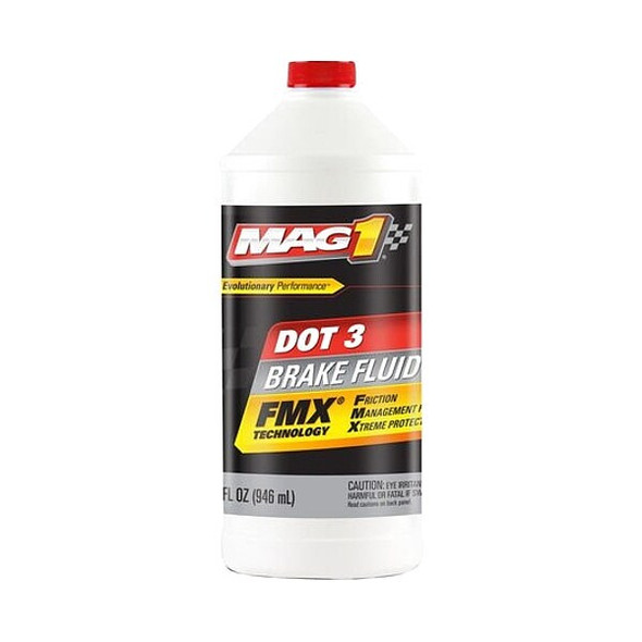 Mag 1 DOT 3 Brake Fluid, 32 oz,Glycol Base MAG1120
