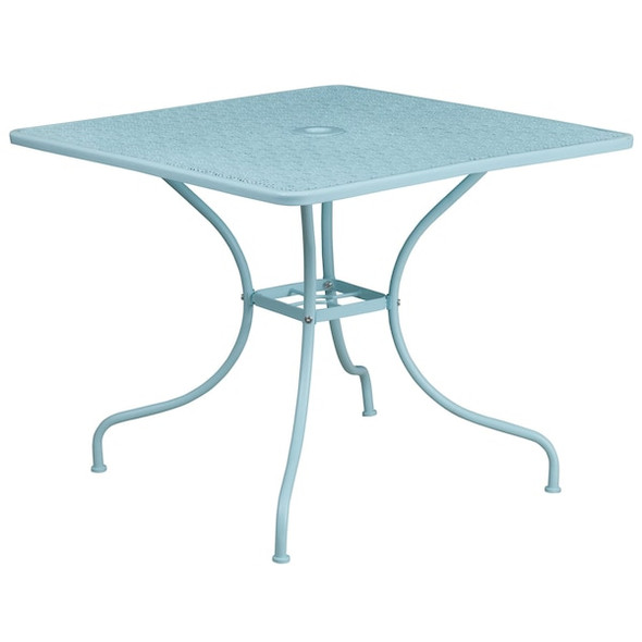 Flash Furniture Sky Patio Table Set,35.5SQ CO-35SQ-03CHR4-SKY-GG Flash Furniture Sky Patio Table Set,35.5SQ CO-35SQ-03CHR4-SKY-GG
