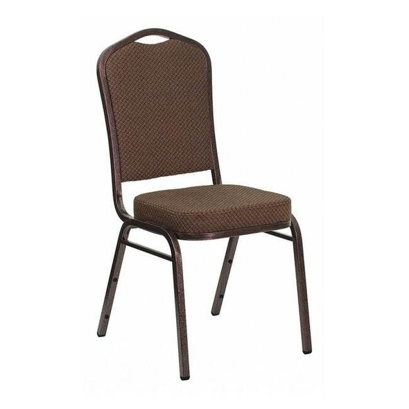 Hercules Banquet Chair, Brown Back, 17-1/4 in W 20-1/4" L 38" H, Fabric Seat