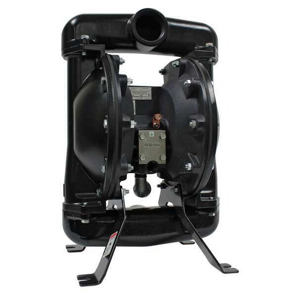 Aro Double Diaphragm Pump, Aluminum, Air Operated, Viton, 75 GPM 650719-C