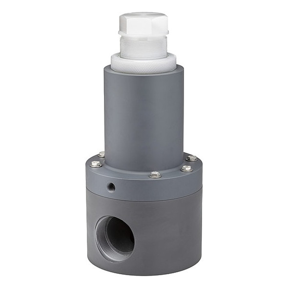 Plast-O-Matic Adjustable Relief Valve,1-1/2 In,100 psi RVDT150T-PV