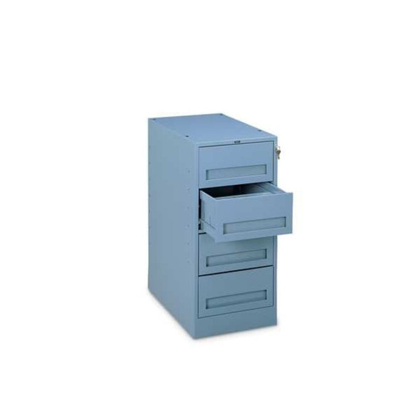 Tennsco DrawerPedestal, 15"W, Steel, 24"D, Gry MD-1524 MED GREY