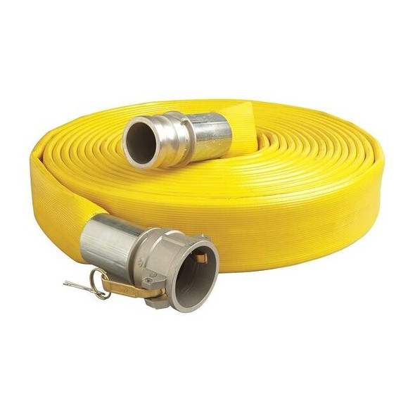 Manufacturer Varies 2" ID x 50 ft PVC Water Discharge Hose 200 PSI YL 45DU16
