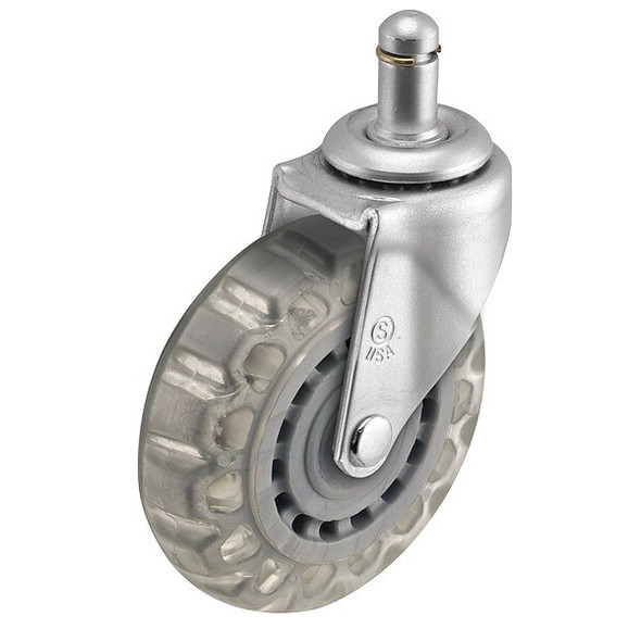 2" X 13/16" Non-Marking Pvc Swivel Caster, No Brake, Loads Up To 90 lb