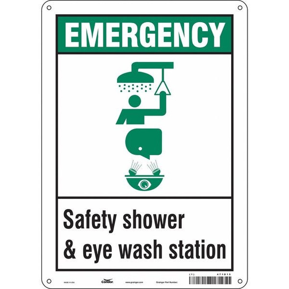 Condor Safety Sign,14 in x 10 in,Polyethylene 471D15 Condor Safety Sign,14 in x 10 in,Polyethylene 471D15