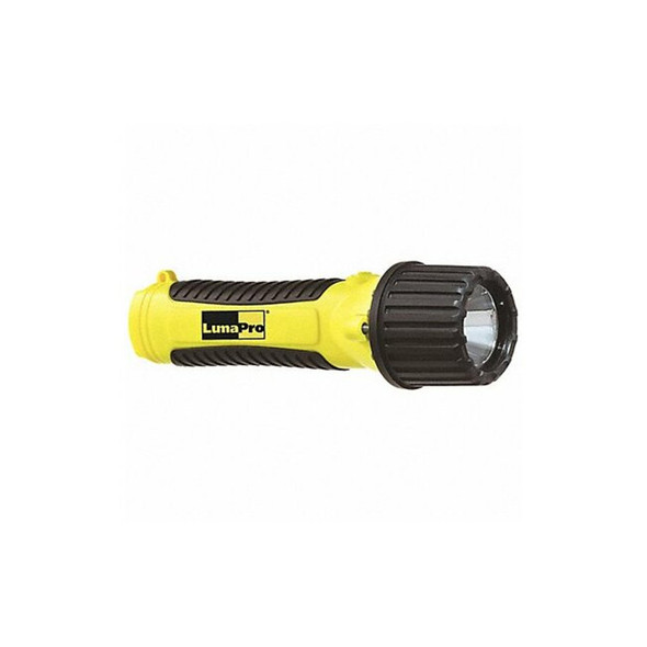 Lumapro Yellow LED Handheld Flashlight, Alkaline AA, 120lm 49XX81