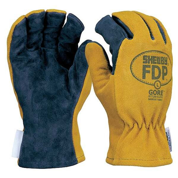 Shelby Firefighters Gloves,M,Pigskin Lthr,PR 5226M