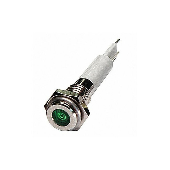 Manufacturer Varies Flush Panel Light, Green, 12 V DC 24M034