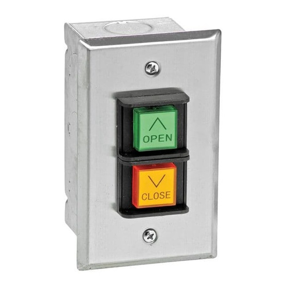 American Garage Door Supply Control Station,SS,2 Buttons,Nema 1 PBC2