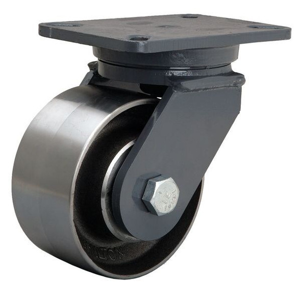 Hamilton Plate Caster,Swivel,Forged Steel,6 in,4000 lb S-CH-63FSB