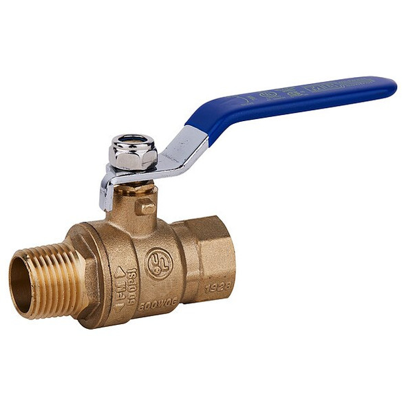 Manufacturer Varies 3/4" FNPT x MNPT Brass Ball Valve Inline G-MBB-75