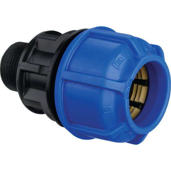 IPEX 3/4 In. x 1/2 In. Polyethylene CTS Compression Male Adapter 258406
