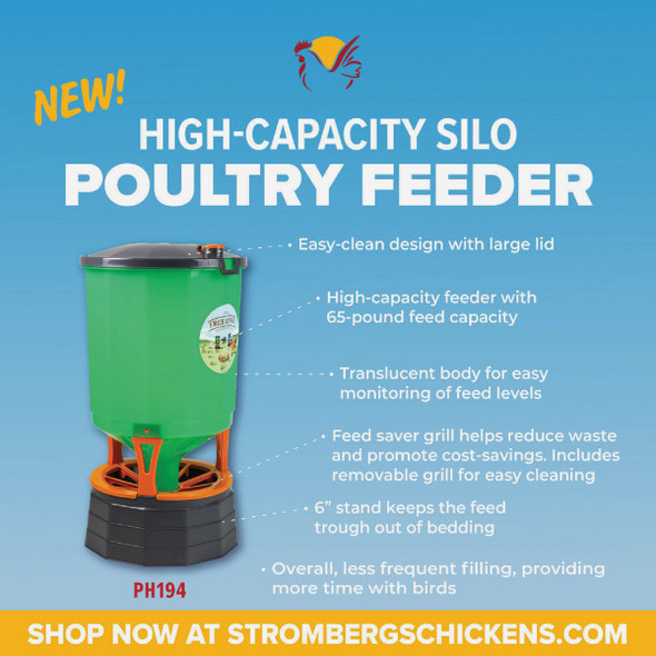 Stomberg's 65 Lb. Capacity Silo Chicken Feeder ph194 725597