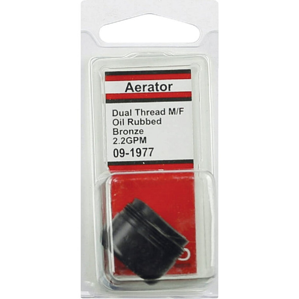 Lasco 2.2 GPM Dual Thread Aerator, Oil-Rubbed Bronze 09-1977 403926