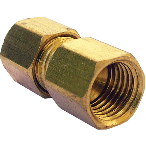 Lasco 1/4 In. F x 1/4 In. C Brass Flare Adapter 17-6751