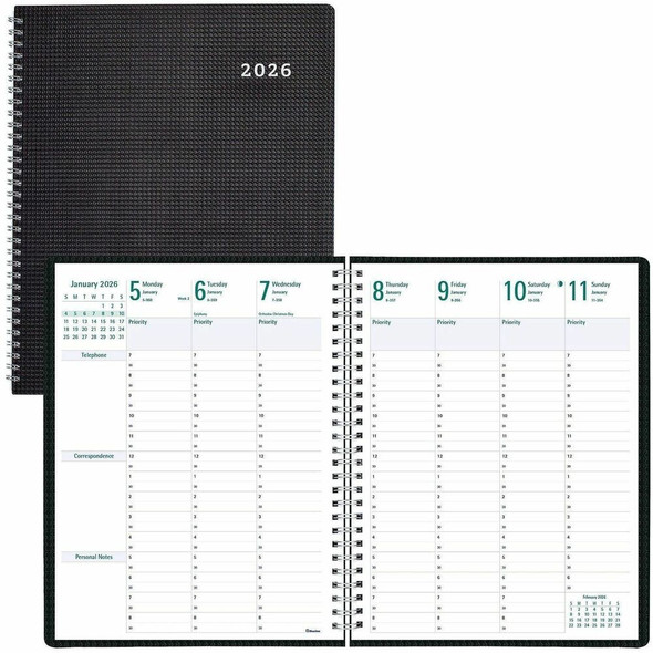 Rediform Timanager DuraFlex Appointment Book/Planner C5930V81T