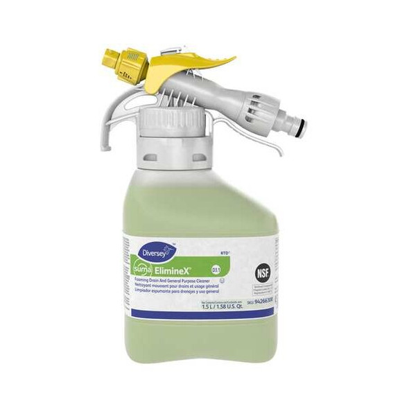 Foaming Drain Maintainer Concentrate, 1.5L Hose End Connection Bottle, 2 PK