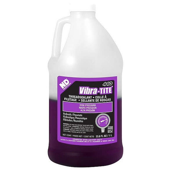 Vibra-Tite Pipe Thread Sealant,33.814 fl oz,Purple 44000
