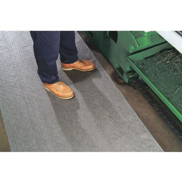 Spilltech Sorbent Roll, 39 gal, 30 in x 150 ft, Universal, Gray, Polypropylene GRF150M