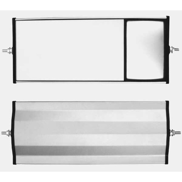 Velvac Aluminum Split Glass Mirror 705107