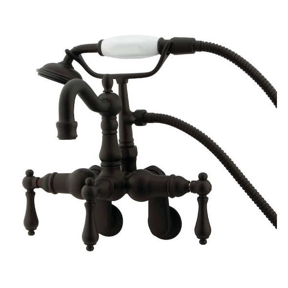 Wall-Mount Clawfoot Tub Faucet, Oil Rubbed Bronze, Tub Wall Mount