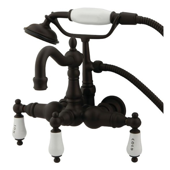 Wall-Mount Clawfoot Tub Faucet, Oil Rubbed Bronze, Tub Wall Mount