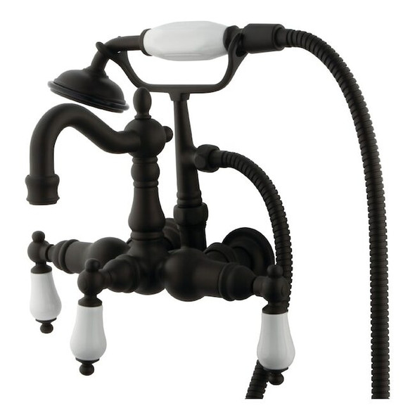 Wall-Mount Clawfoot Tub Faucet, Oil Rubbed Bronze, Tub Wall Mount