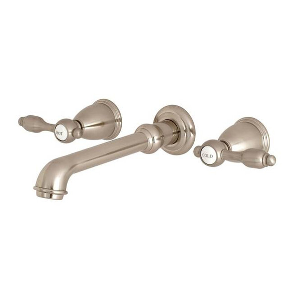 Kingston Brass Roman Tub Faucet, Brushed Nickel, Wall Mount KS7028TAL