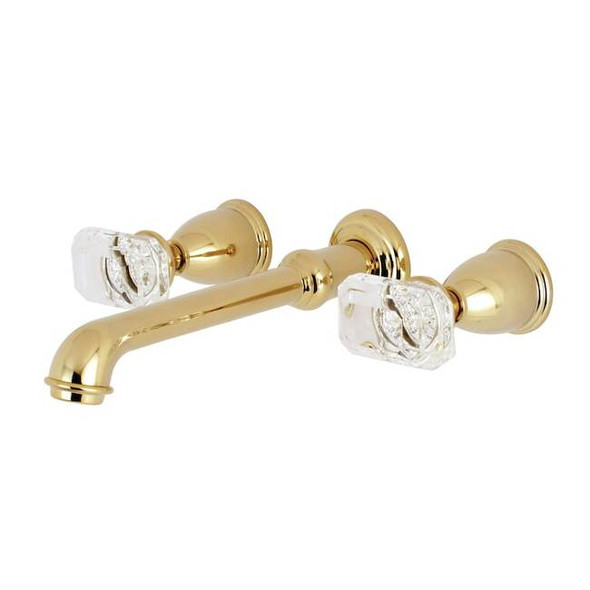 Kingston Brass Roman Tub Faucet, Polished Brass, Wall Mount KS7022KRL