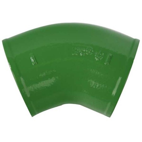 45 Degrees  Bend 1/8 Bend, 2" Pipe, Female Socket, Cast Iron, 0 psi