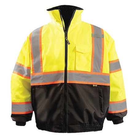 Occunomix Jacket, Polyester, Class 3 R, Yellow, 5XL LUX-350-JB2-Y5X