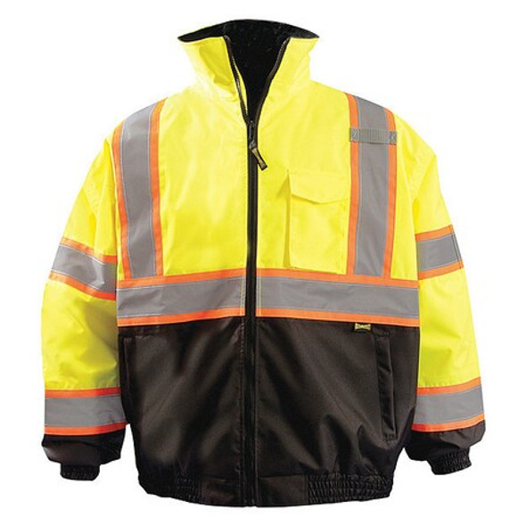 Occunomix Jacket, Polyester, Class 3 R, Yellow, 5XL LUX-350-JB2-Y5X