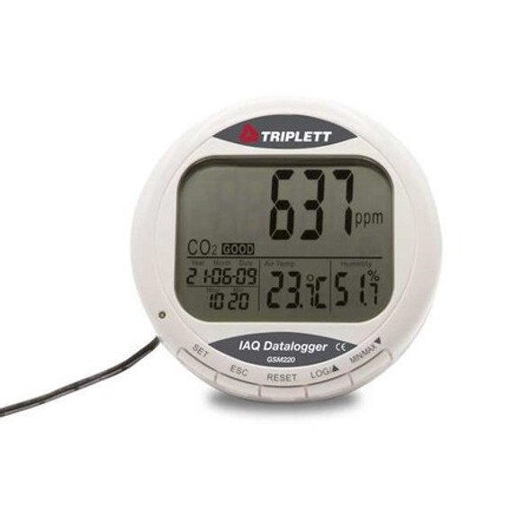 Triplett Air Quality Meter, 14 F to 140 F, LCD GSM220