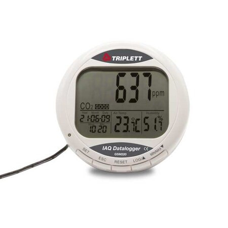Triplett Air Quality Meter, 14 F to 140 F, LCD GSM220