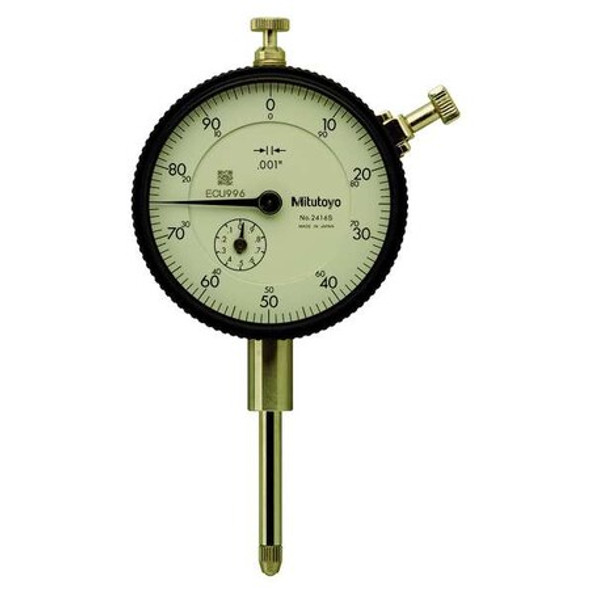 Mitutoyo Dial Indicator,0 to 1 In,0-100 2416ACAL