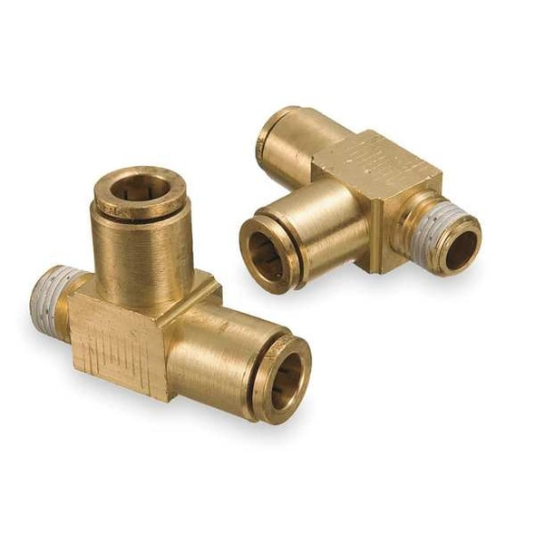 Weatherhead Tee, Push-Fit 3/8", 3/8", MNPT 1/4" 1871X6S