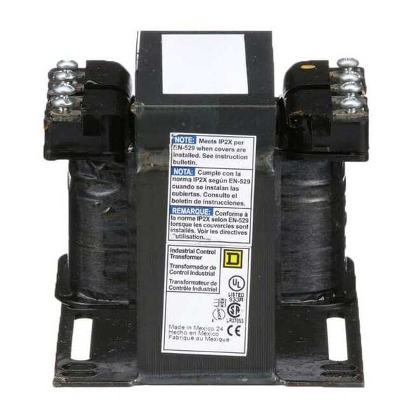 Square D Control Transformer, 200 VA, Not Rated, 120V AC, 208V AC 9070T200D3