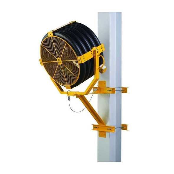 Big Ass Fans MountedFan,Yellow,30inDia,Alum,3Blade F-YJ1-0310L13S34