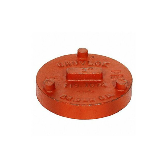 Manufacturer Varies Round Cap, Ductile Iron, 8 in, Orange 0390030385 Manufacturer Varies Round Cap, Ductile Iron, 8 in, Orange 0390030385