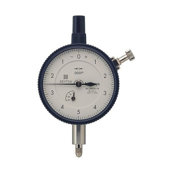 Mitutoyo Dial Indicator,0 to 0.025" Range,White 2803AB-10