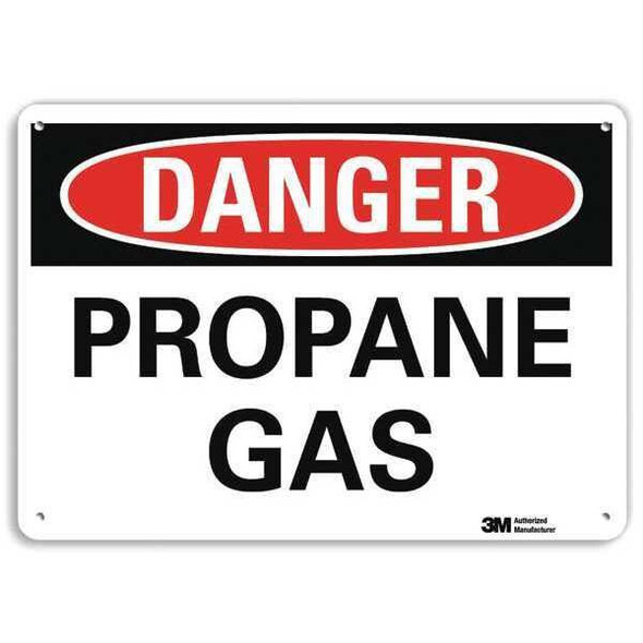 Danger Sign, 10 in H, 14 in W, Vertical Rectangle, English, U3-1936-RA_14X10