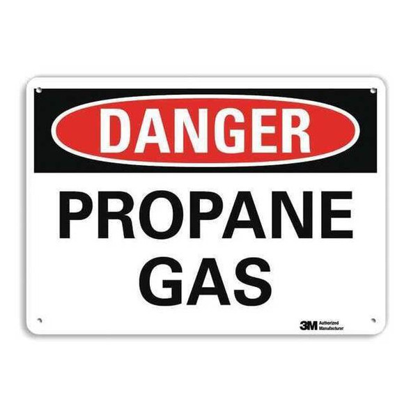 Danger Sign, 10 in H, 14 in W, Vertical Rectangle, English, U3-1936-RA_14X10