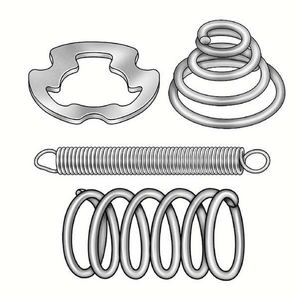 Manufacturer Varies Ext Spring,Ultra Precision,1 1/4 OAL,PK3 1NAV9