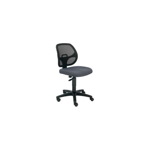Interion Mesh Office Chair With Mid Back Fabric Gray